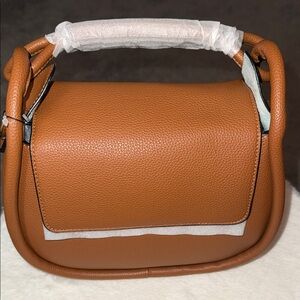 Chic Brown Leather Shoulder Bag